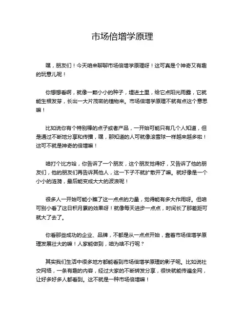 市场倍增学原理