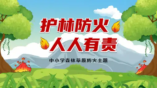 中小学森林草原防火主题  护林防火 人人有责 课件 (30张PPT)