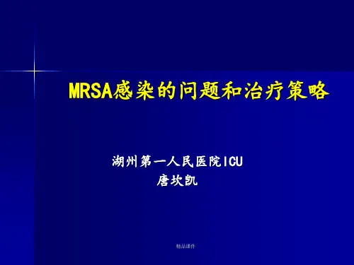 MRSA感染的问题和治疗策略[1]