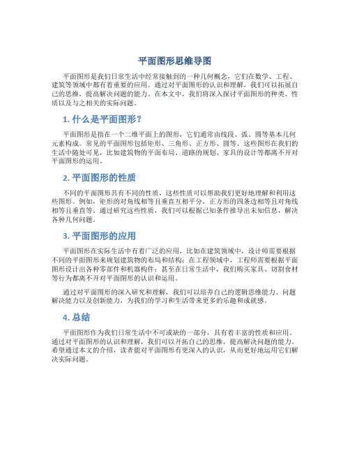 平面图形思维导图