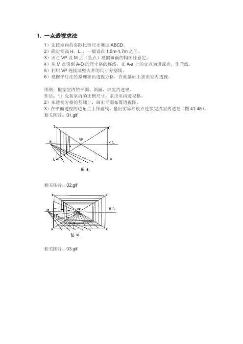 手绘透视图表现方法