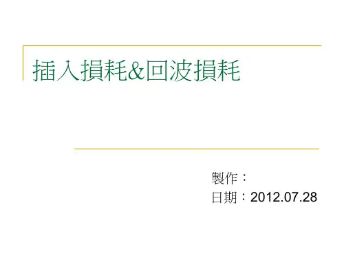 插损与回损