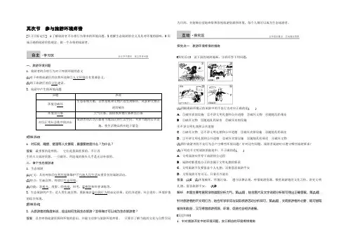 2021-2022学年高二地理人教版选修3学案：5.2 参与旅游环境保护 Word版含答案
