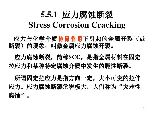 第五章6应力开裂腐蚀