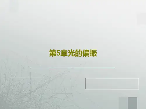 第5章光的偏振35页PPT