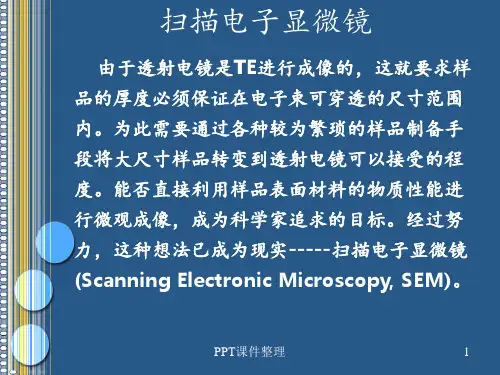 材料测试方法-扫描电镜SEM详解