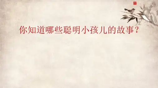 《司马光》ppt课件