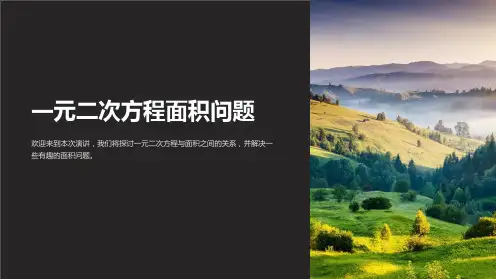 一元二次方程面积问题
