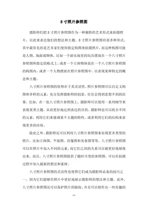 8寸照片参照图