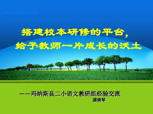 搭建校本研修的平台.ppt