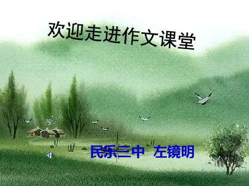 初中作文指导：于细微处见神韵——捕捉细节,写活人物优秀课件
