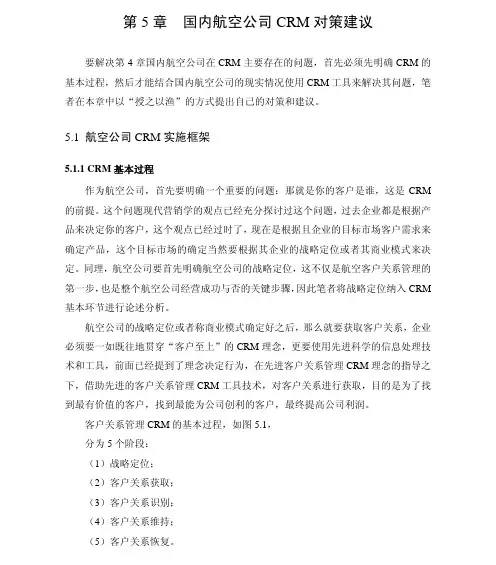 国航航空公司CRM（客户关系管理）@SINOPEC客户关系管理系统的运行绩效评价