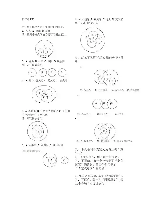 整理后·逻辑学 重点题