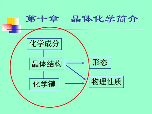 结晶学与矿物学-晶体化学简介