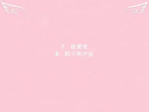2016-2017学年高中物理 第19章 原子核 7-8 核聚变 粒子和宇宙 新人教版选修3-5