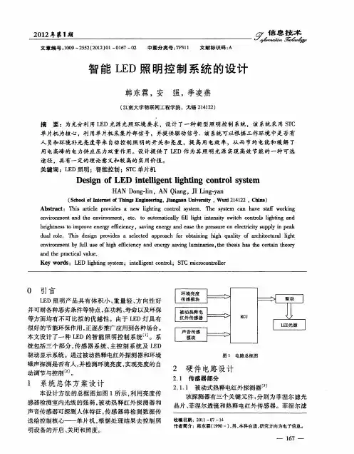 智能LED照明控制系统的设计