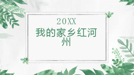 我的家乡红河州
