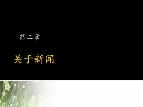 第二章新闻是在实践中定义