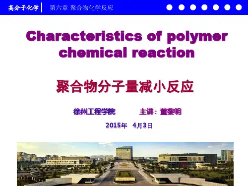 高分子化学6.4 聚合物分子量减小反应6.4.1 课件
