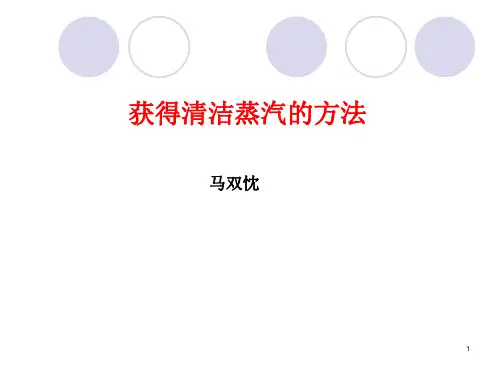 16获得清洁蒸汽的方法