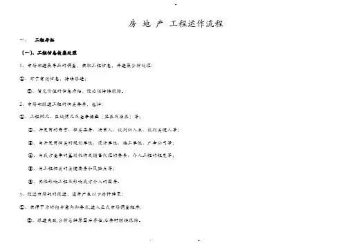 房地产项目营销代理运作流程图