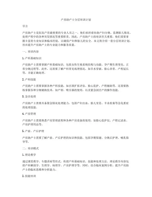 产房助产士分层培训计划