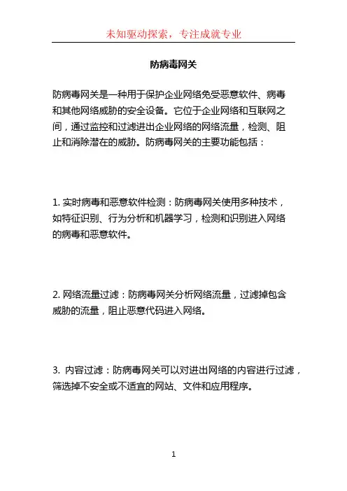 防病毒网关
