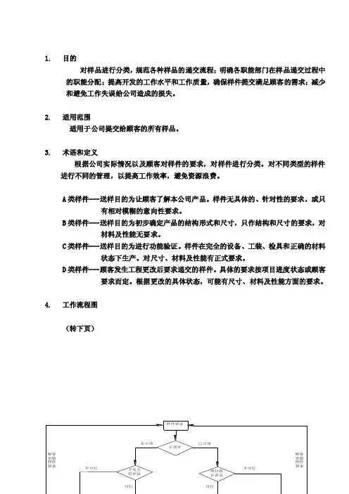 样件制作流程及管理办法
