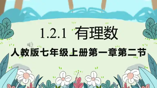 人教版七年级数学上册 1.2.1有理数 课件(共22张PPT)