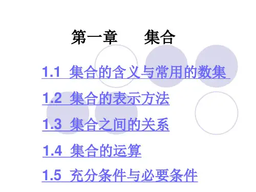 成人高考数学—集合精品PPT课件