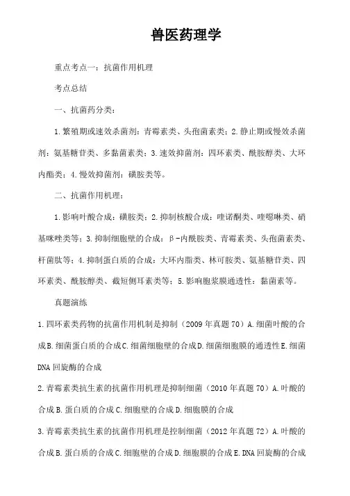 兽医药理学