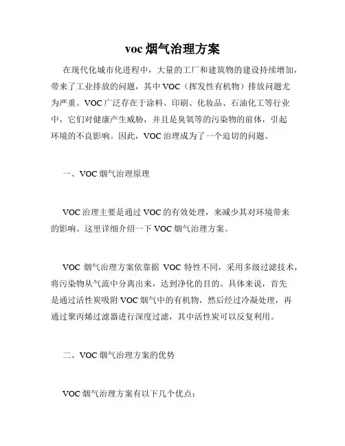 voc烟气治理方案