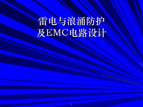 雷电与浪涌防护及EMC电路设计