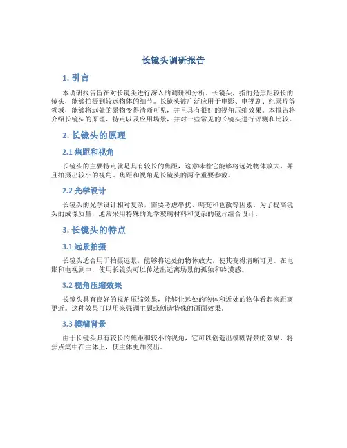 长镜头调研报告