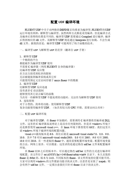 配置UDF编译环境变量
