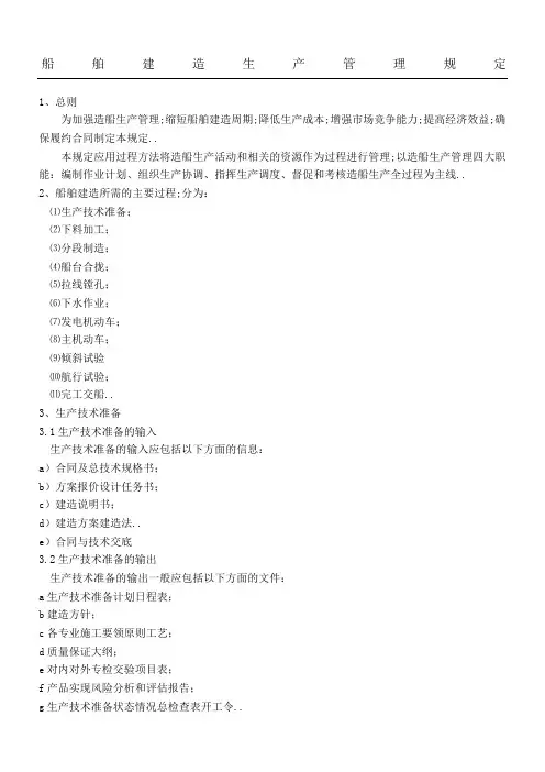 船舶建造管理规定