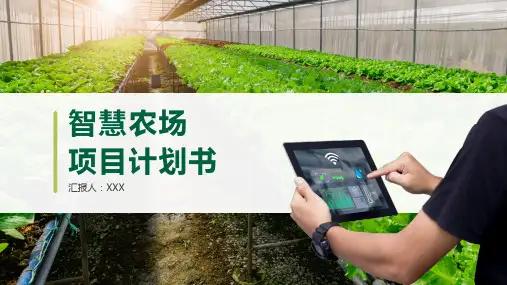 绿色智慧农场项目计划书PPT模板