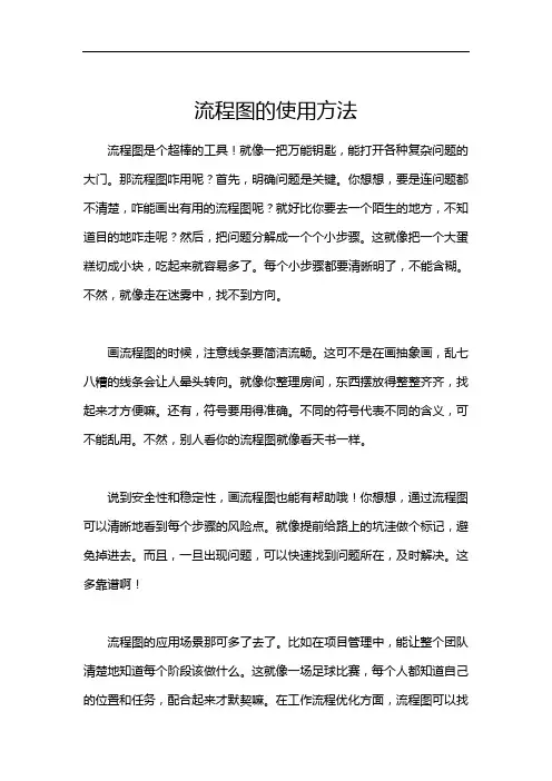 流程图的使用方法