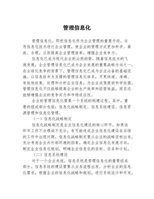 管理信息化