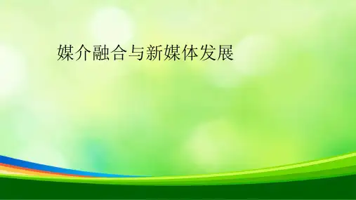媒介融合与新媒体发展(ppt 56页)