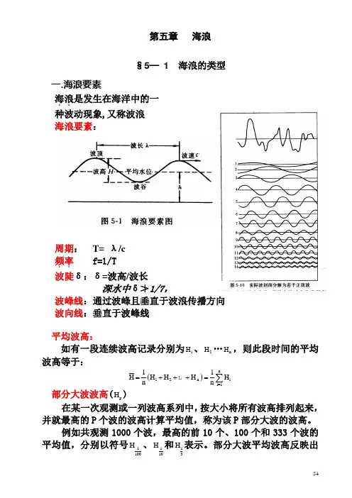 第五章   海浪