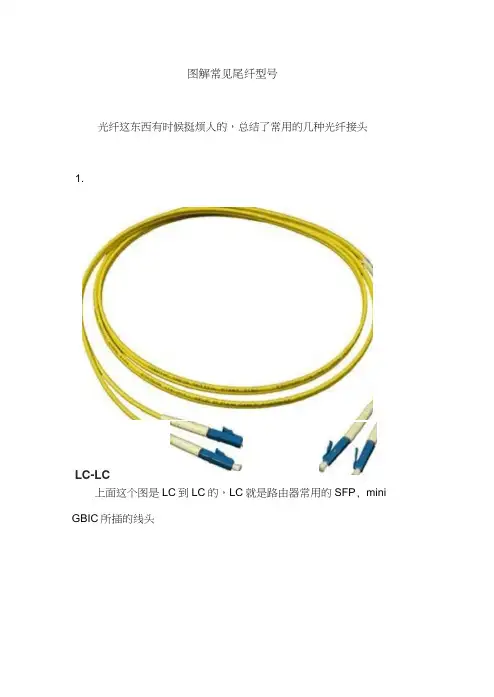 图解常见光纤尾纤word精品