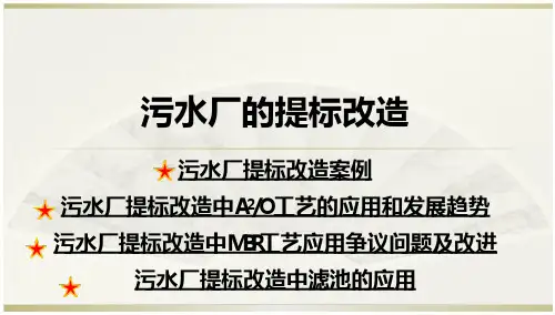 污水厂的提标改造要点