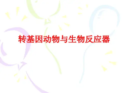 转基因动物与生物反应器