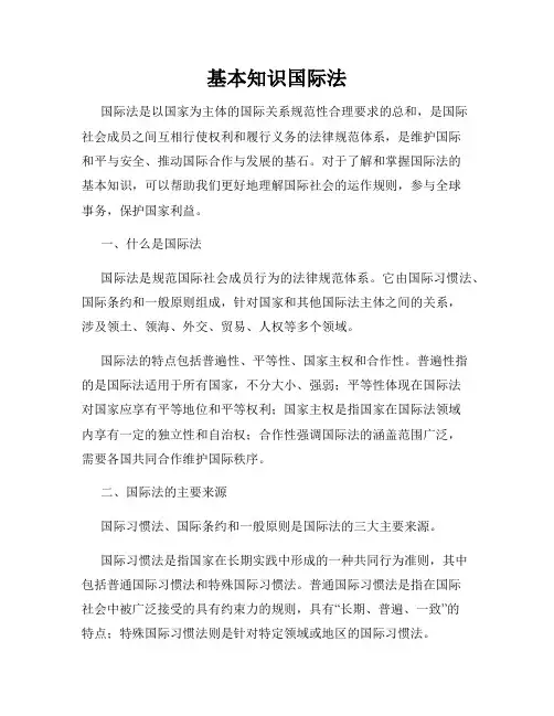 基本知识国际法
