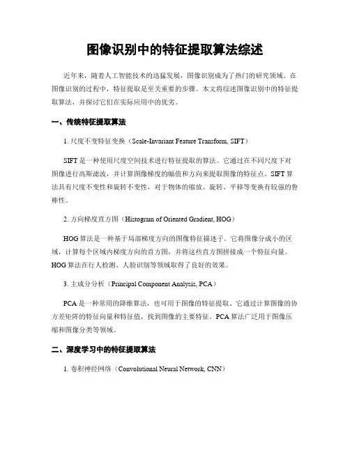 图像识别中的特征提取算法综述