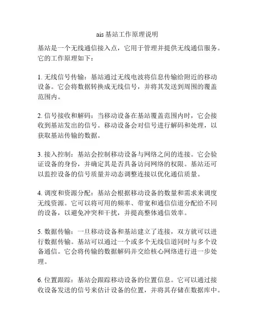 ais基站工作原理说明