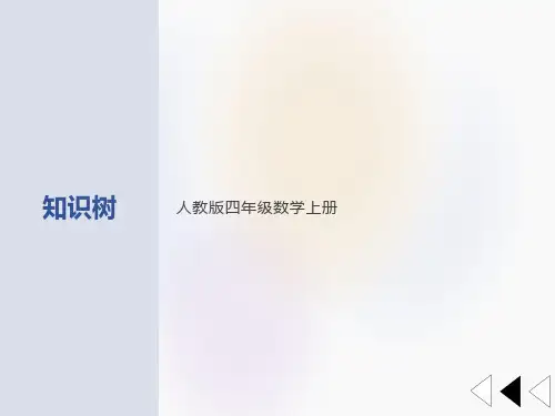 人教版四年级数学上册知识树