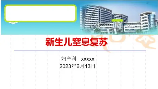 新生儿窒息复苏