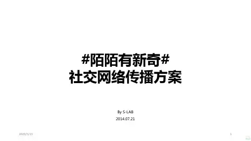 陌陌社交网络传播方案PPT课件
